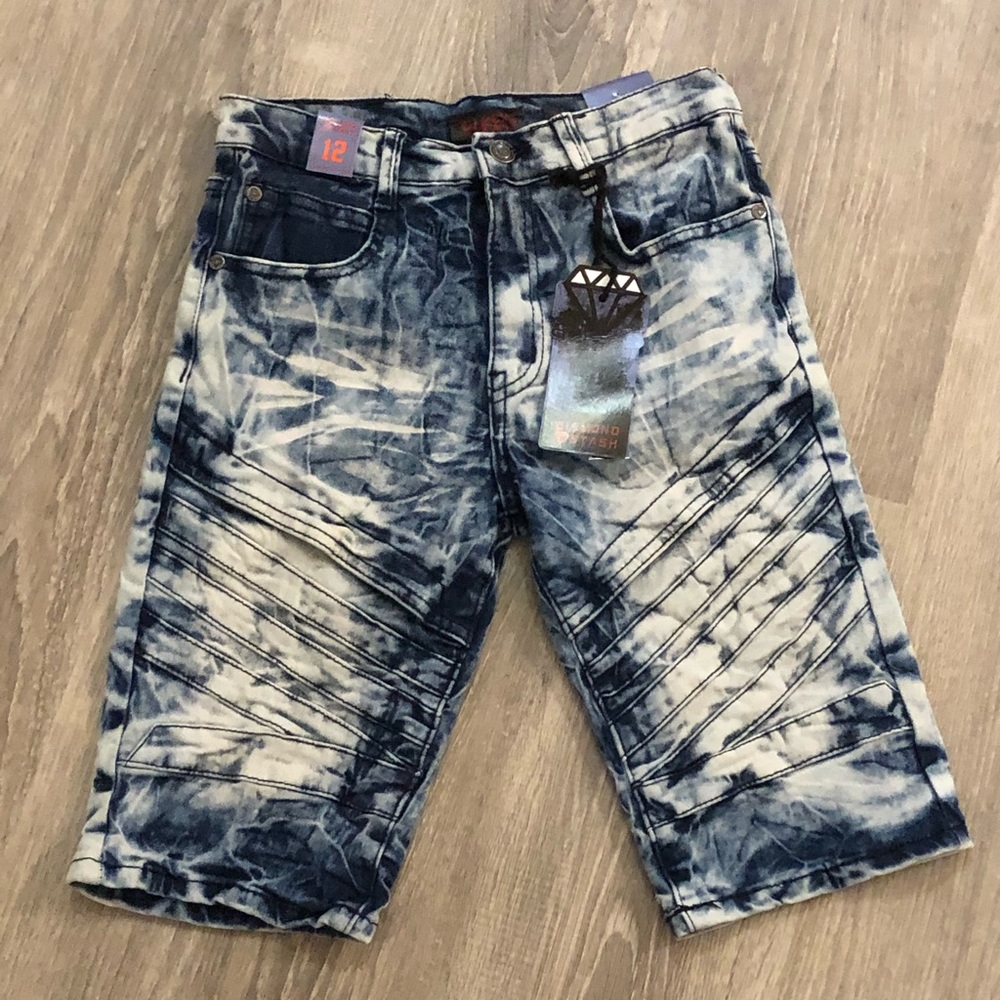NWT Boys Distressed Denim Jean Shorts Size 12